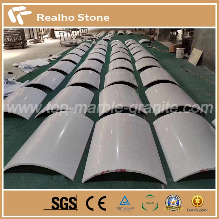 Vietnam Thassos White Marble Column Skin Tiles