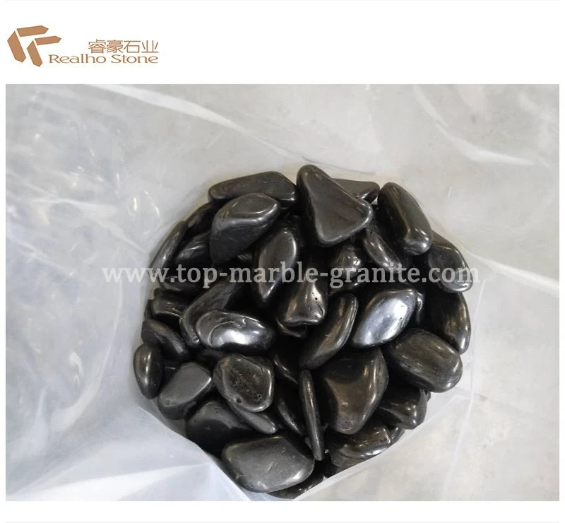 black pebbles tiles