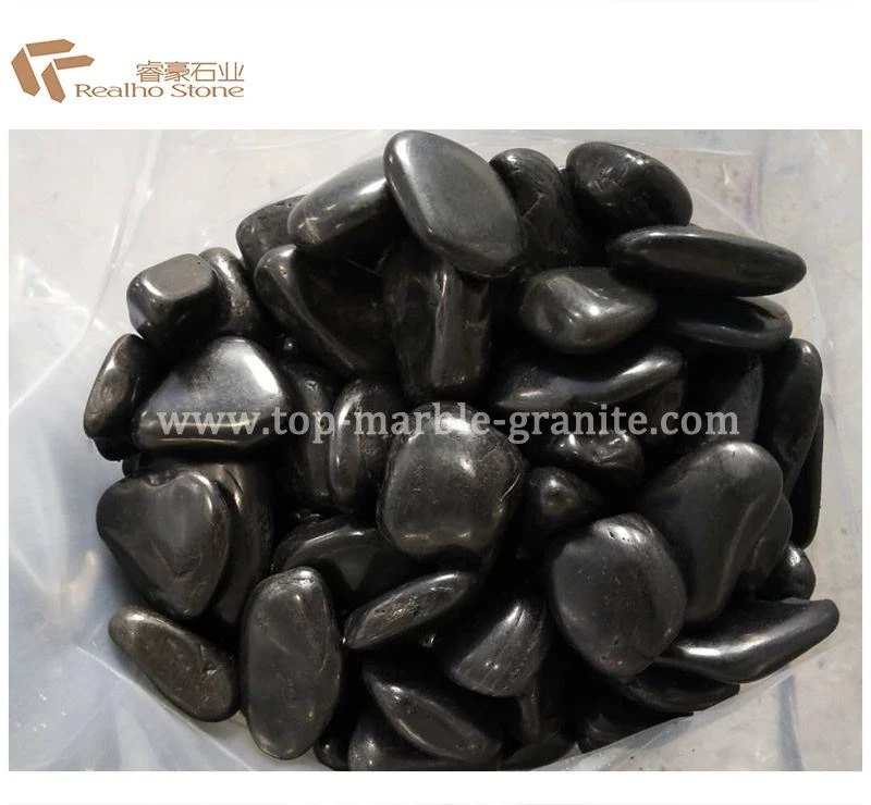 black pebbles