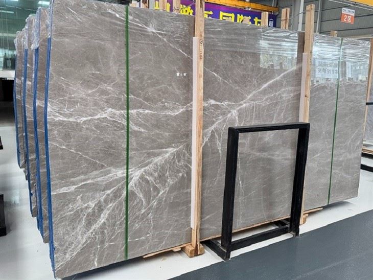 tundra grey marble slab
