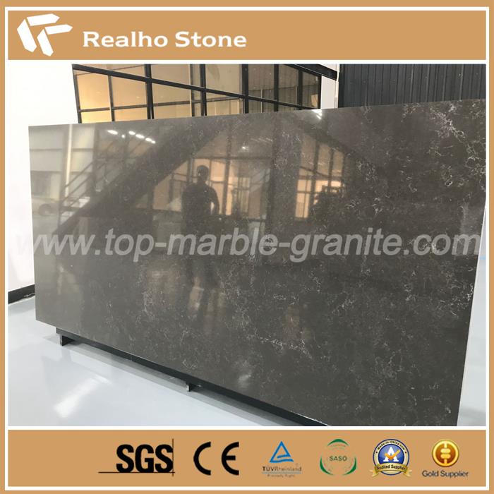 سیاه Portoro کوارتز اسلب سنگ برای کاشی & کانتر