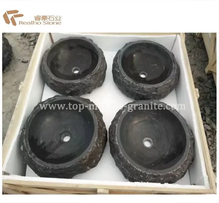 round stone basins