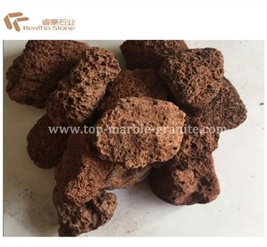 سنگ قرمز سنگ گدازه برای محوطه سازی بیرون