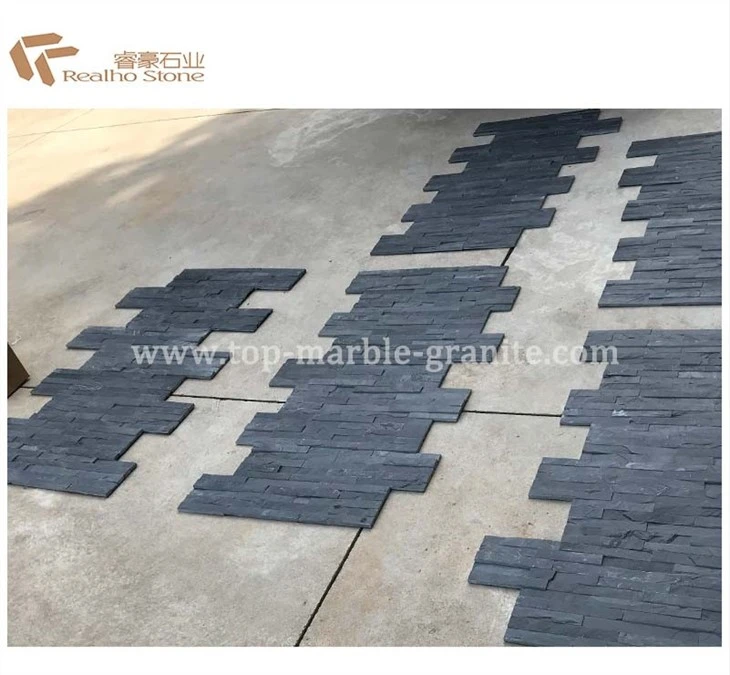 Black slate tile