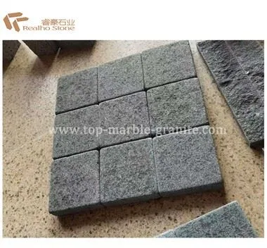 بلوک های سنگفرش شعله ور و فرو ریخته برای سنگفرش جاده