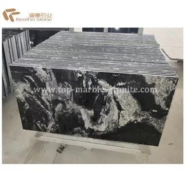 کیهانی سیاه و سفید گرانیت کاشی دال برای بالا آشپزخانه Countertop